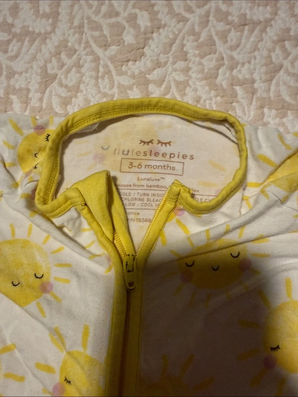 Little sleepies sun print pajamas